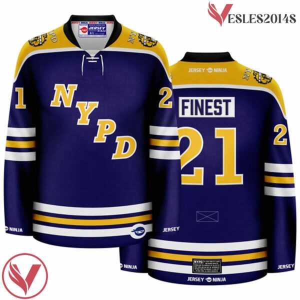 Wordmark NYPD Blue Hockey Jersey - Vesles2014S