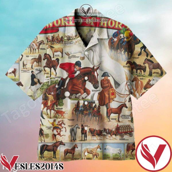 World Of Horse Hawaiian Shirt, Unique Gifts For Friends - Vesles2014S 1