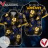 World Of Warcraft Alliance Hawaiian Graphic Print Short Sleeve Hawaiian Casual Shirt Vesles2014S