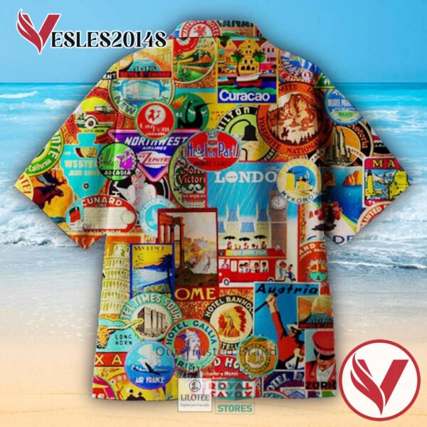 World of Travel Casual Hawaiian Shirt, Best Gifts For Summer Vesles2014S 2