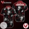 World of Warcraft Hawaiian Graphic Print Short Sleeve Hawaiian Casual Shirt Vesles2014S