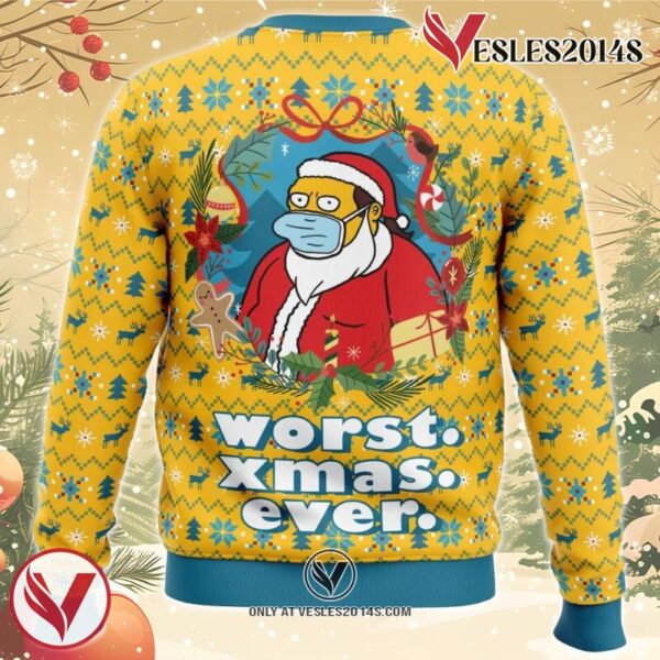 Worst Christmas Ever Simpsons Ugly Christmas Sweater, Unique Christmas Gift For Fans - Vesles2014S 1
