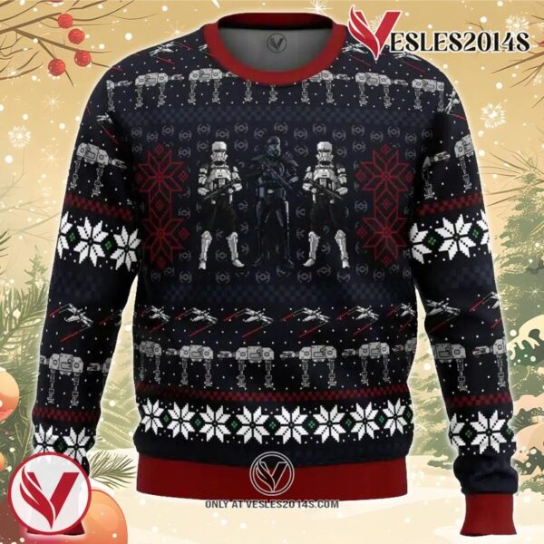 Wrath of the Empire Rogue One Star Wars Ugly Christmas Sweater, Unique Christmas Gift For Fans - Vesles2014S