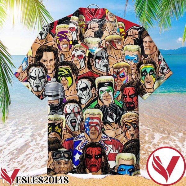 Wrestling Character 50 Shades Of Showtime Hawaiian Shirt, Unique Gifts For Friends - Vesles2014S 1