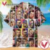 Wrestling Character Collage Casual Hawaiian Shirt, Best Gifts For Summer Vesles2014S