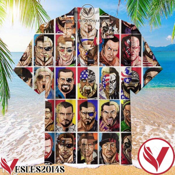 Wrestling Photo Gallery Hawaiian Shirt, Unique Gifts For Friends - Vesles2014S 1