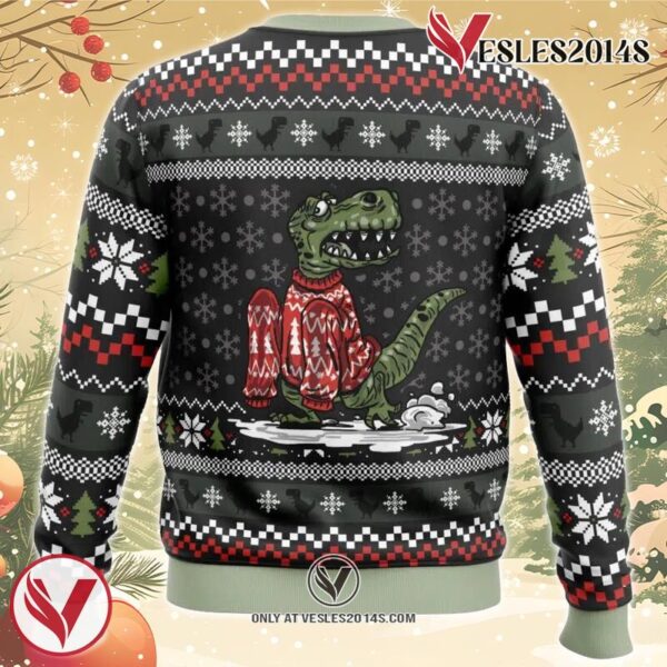 Wrong Size Dinosaurs Ugly Christmas Sweater, Unique Christmas Gift For Fans - Vesles2014S 1