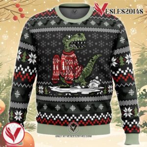 Wrong Size Dinosaurs Ugly Christmas Sweater, Unique Christmas Gift For Fans - Vesles2014S