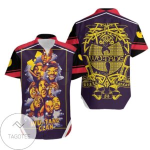 Wu Tang Clan Smoke Legend Hip Hop Rapper For Fan Hawaiian Graphic Print Short Sleeve Hawaiian Casual Shirt Vesles2014S 1