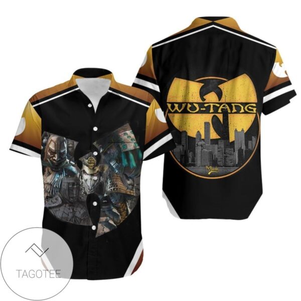 Wu Tang Clan The Chef Raekwon The Rza Ugod Legend Hip Hop Hawaiian Graphic Print Short Sleeve Hawaiian Casual Shirt Vesles2014S 1