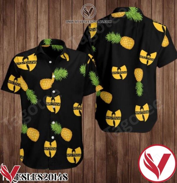 Wu Tang Pineapple Black Hawaiian Shirt, Unique Gifts For Friends - Vesles2014S 1
