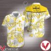 Wu Tang Yellow Tropical Floral White Hawaiian Shirt, Unique Gifts For Friends - Vesles2014S 1