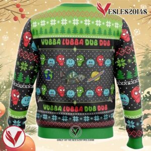 Wubba Lubba Rick and Morty Ugly Christmas Sweater, Unique Christmas Gift For Fans - Vesles2014S 1