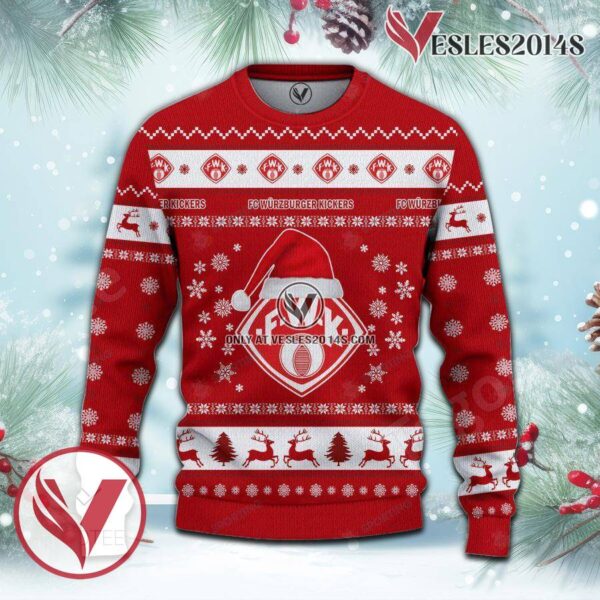 Würzburger Kickers Sport Ugly Christmas Sweater, Unique Gifts For Fans - Vesles2014aS 2