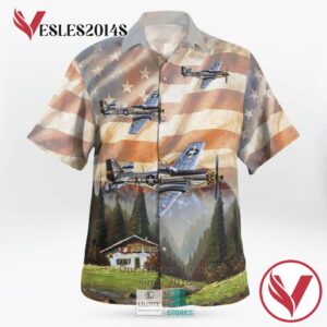 Wwii North American P 51 Mustang Military Aircraft Flag Casual Hawaiian Shirt, Best Gifts For Summer Vesles2014S 2