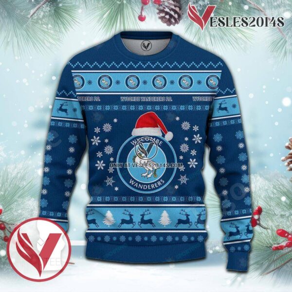 Wycombe Wanderers F.C Sport Ugly Christmas Sweater, Unique Gifts For Fans - Vesles2014aS 2