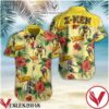X Men Red Hibiscus Yellow Hawaiian Shirt, Unique Gifts For Friends - Vesles2014S 1