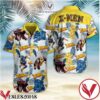 X Men Yellow Flower Leaf Print Hawaiian Shirt, Unique Gifts For Friends - Vesles2014S 1