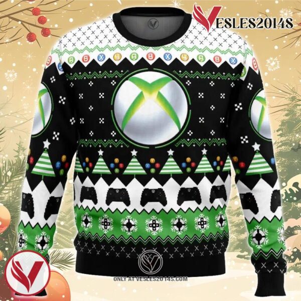 Xbox Ugly Christmas Sweater, Unique Christmas Gift For Fans - Vesles2014S