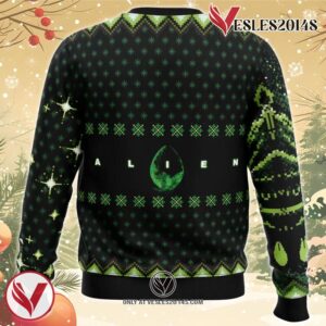 Xenomorph Alien Ugly Christmas Sweater, Unique Christmas Gift For Fans - Vesles2014S 3