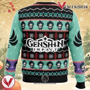 Xiao Genshin Impact Ugly Christmas Sweater, Unique Christmas Gift For Fans - Vesles2014S 1