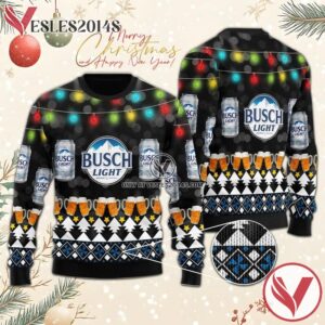 Xmas Busch Light Sweater, Unique Winter Outfits For Fans - Vesles2014S  1