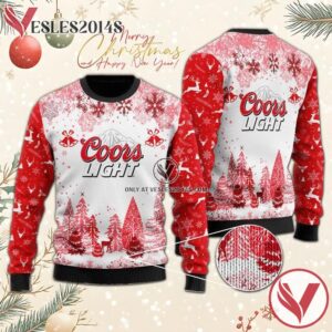 Xmas Coors Light Sweater, Unique Winter Outfits For Fans - Vesles2014S  1