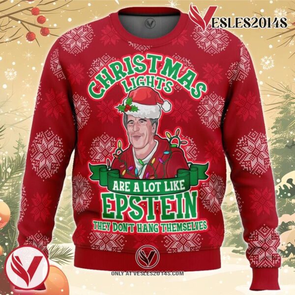 Xmas Lights Are Like Epstein Ugly Christmas Sweater, Unique Christmas Gift For Fans - Vesles2014S