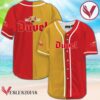 Yellow And Red Split Duvel Beer Baseball Jersey, Perfect Gifts For Fans - Vesles2014S