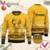 Yellow Bundaberg Reindeer Snowy Christmas Sweater, Unique Winter Outfits For Fans - Vesles2014S  1