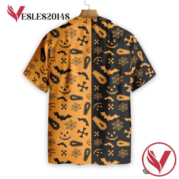 Yellow Halloween Full Printing Hawaiian Shirt Funny Hawaiian Beach Gift Casual Shirt Vesles2014S