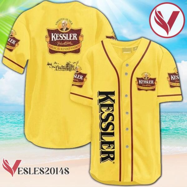 Yellow Kessler Whiskey Baseball Jersey, Perfect Gifts For Fans - Vesles2014S