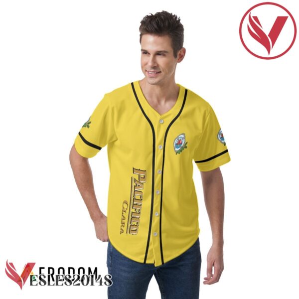 Yellow Pacifico Beer Baseball Jersey, Perfect Gifts For Fans - Vesles2014S 2