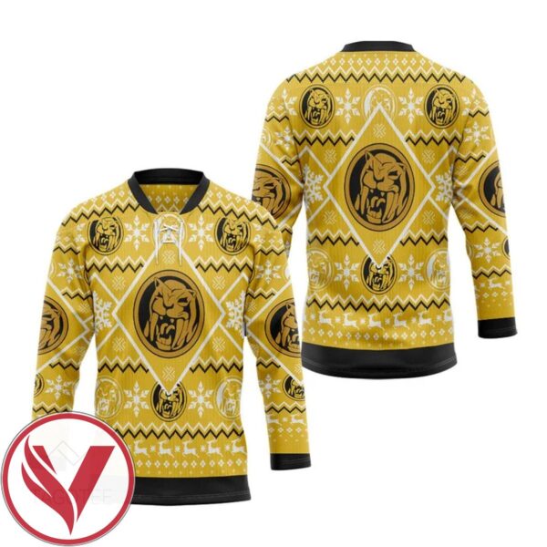 Yellow Power Ugly Hockey Jersey, Trending Gifts For Fans - Vesles2014s 1