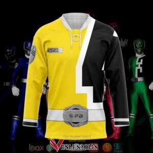 Yellow Ranger S.P.D Hockey Jersey Shirt, Trending Gifts For Fans - Vesles2014s 2