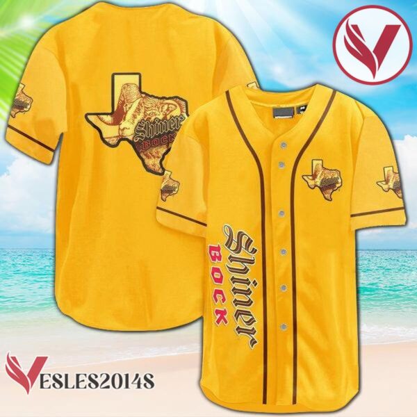 Yellow Shiner Bock Beer Baseball Jersey, Perfect Gifts For Fans - Vesles2014S