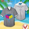 Yes 90125 Album Cover Style 2 Hawaiian Shirt, Unique Gifts For Music Lovers - Vesles2014S