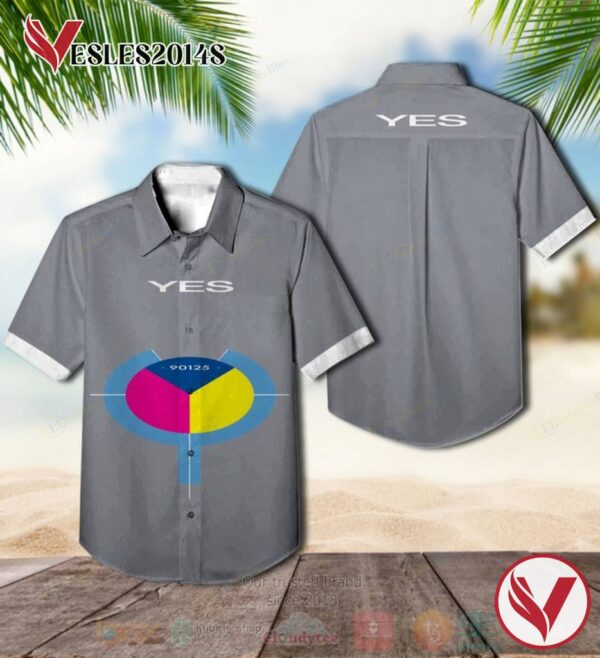 Yes 90125 Grey Album Hawaiian Shirt, Best Gift For Music Lovers Vesles2014S
