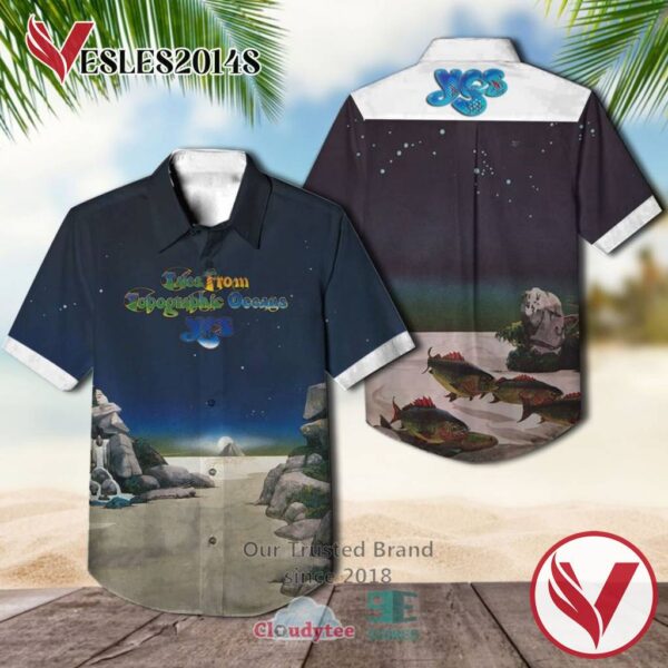 Yes Band Tales from Topographic Oceans Hawaiian Casual Shirt, Best Gifts For Summer Vesles2014S 1