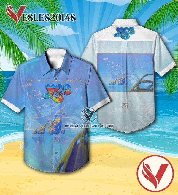 Yes Keys To Ascension Album Cover Hawaiian Shirt, Unique Gifts For Music Lovers - Vesles2014S