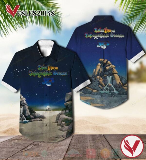 Yes Tales From Topographic Oceans Blue Album Hawaiian Shirt, Best Gift For Music Lovers Vesles2014S