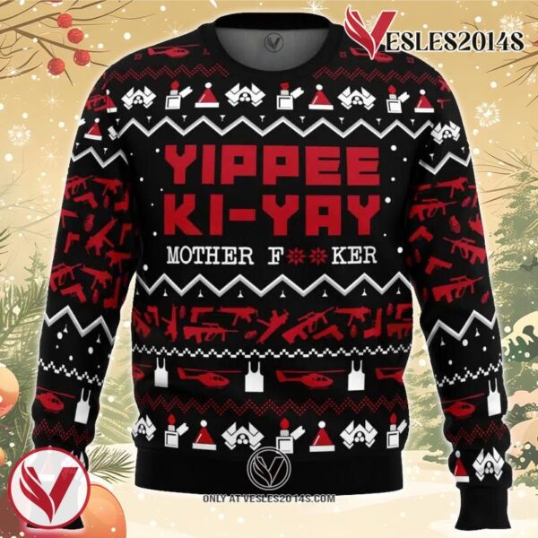 Yippe Ki-Yay Die Hard Ugly Christmas Sweater, Unique Christmas Gift For Fans - Vesles2014S