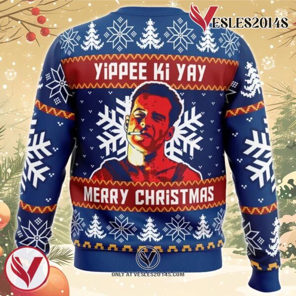 Yippee Ki Yay Die Hard Ugly Christmas Sweater, Unique Christmas Gift For Fans - Vesles2014S 1