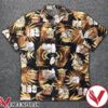 Yoda And We Bare Bears Brown Palm Leaf Black Hawaiian Shirt, Unique Gifts For Friends - Vesles2014S 1