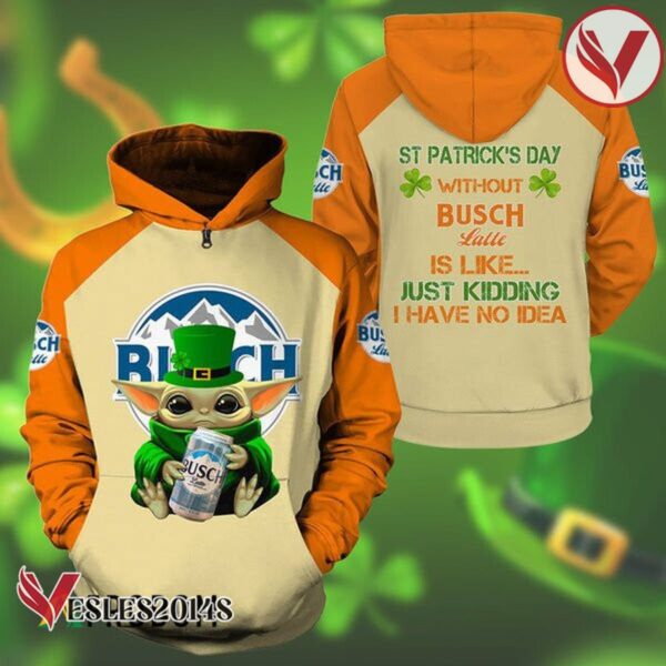 Yoda Busch Latte St Patrick Day Hoodie - Vesles2014S