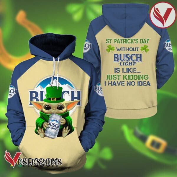 Yoda Busch Light St Patrick Day Hoodie - Vesles2014S