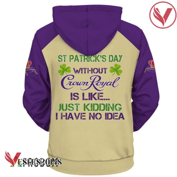 Yoda Crown Royal St Patrick Day Hoodie - Vesles2014S 3