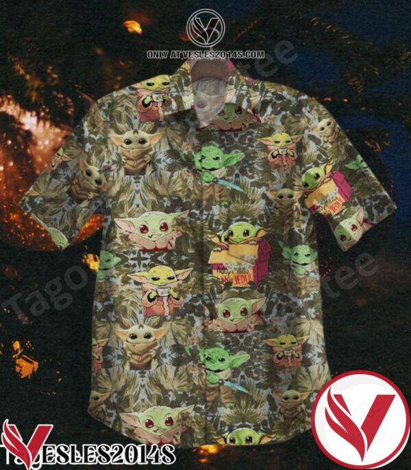Yoda Funny Tropical Leaf Hawaiian Shirt, Unique Gifts For Friends - Vesles2014S 1