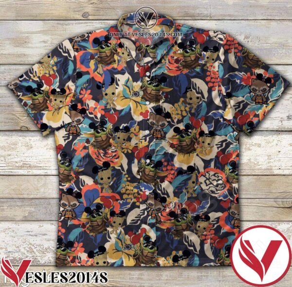 Yoda Wearing Black Glasses And Groot Hawaiian Shirt, Unique Gifts For Friends - Vesles2014S 1