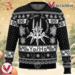 Yorha Nier Automata Ugly Christmas Sweater, Unique Christmas Gift For Fans - Vesles2014S